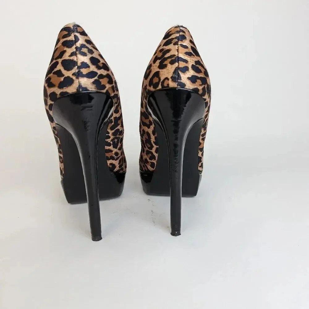 Blake Scott Platform Leopard Print Heels - 7.5